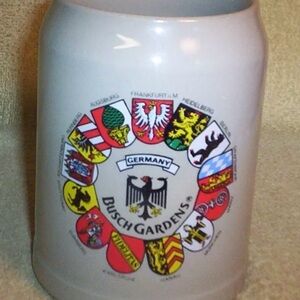 VINTAGE ORIGINAL THEWALT WEST GERMANY "BUSCH GARDENS" CERAMIC BEER STEIN